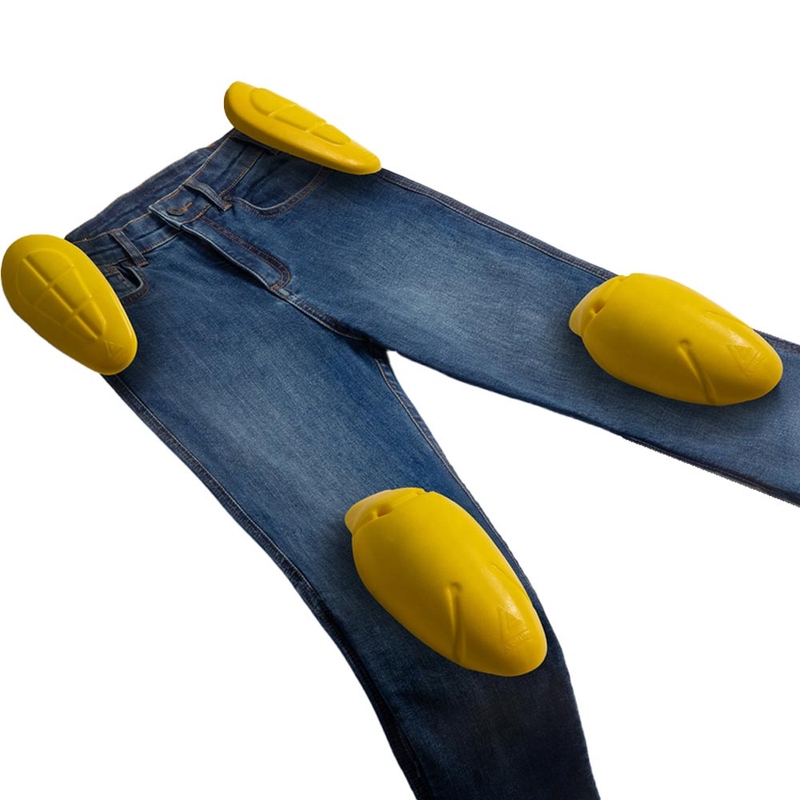 Rebelhorn Classic Monolayer Motorcykel Jeans, Vasket Blå