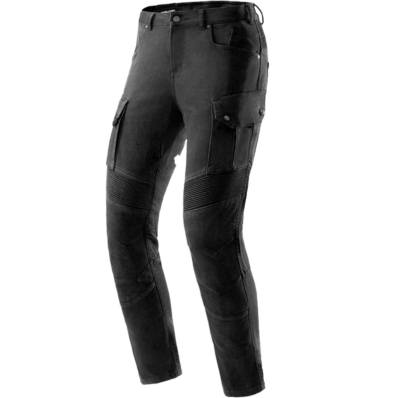 Rebelhorn Faster cropped motorcykeljeans i sort