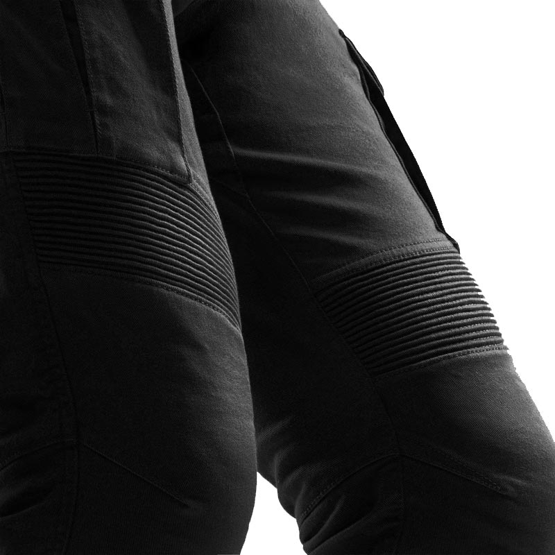 Rebelhorn Faster cropped motorcykeljeans i sort