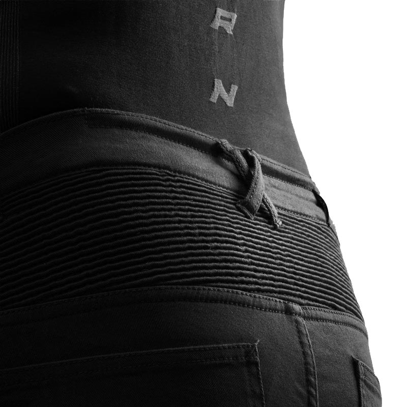 Rebelhorn Faster cropped motorcykeljeans i sort