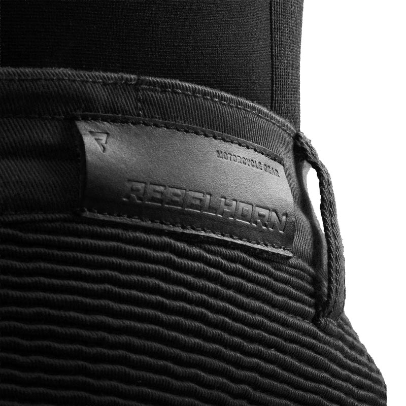 Rebelhorn Faster cropped motorcykeljeans i sort