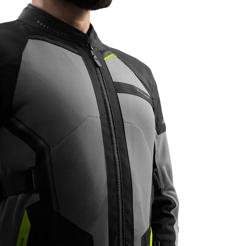 Rebelhorn Scandal 3 motorcykeljakke sort-grå-fluo gul