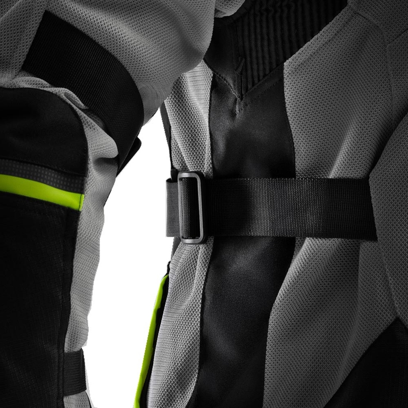 Rebelhorn Scandal 3 motorcykeljakke sort-grå-fluo gul