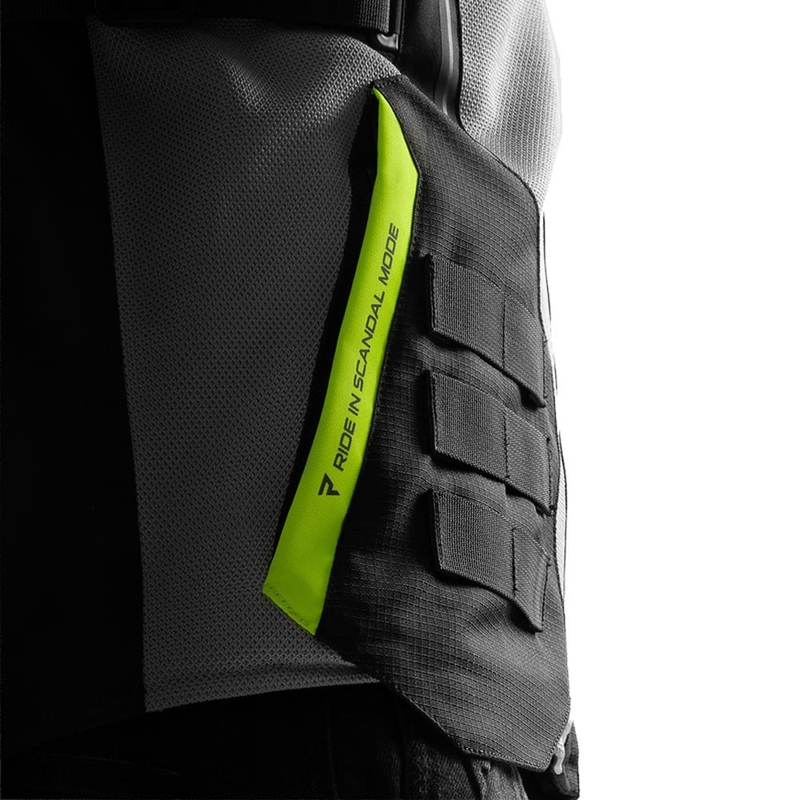 Rebelhorn Scandal 3 motorcykeljakke sort-grå-fluo gul