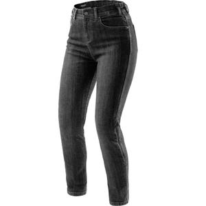 Dame motorcykeljeans Rebelhorn Classic Monolayer vasket sort