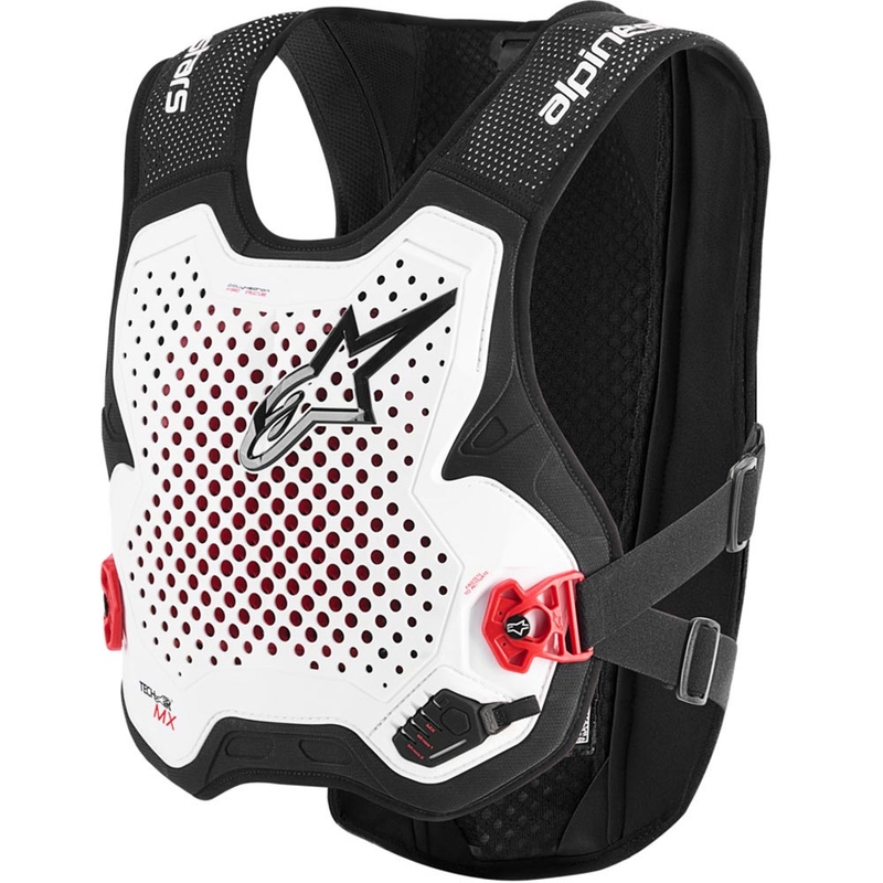 Alpinestars TECH-AIR®MX PLASMA system airbagvest hvid-sort-rød