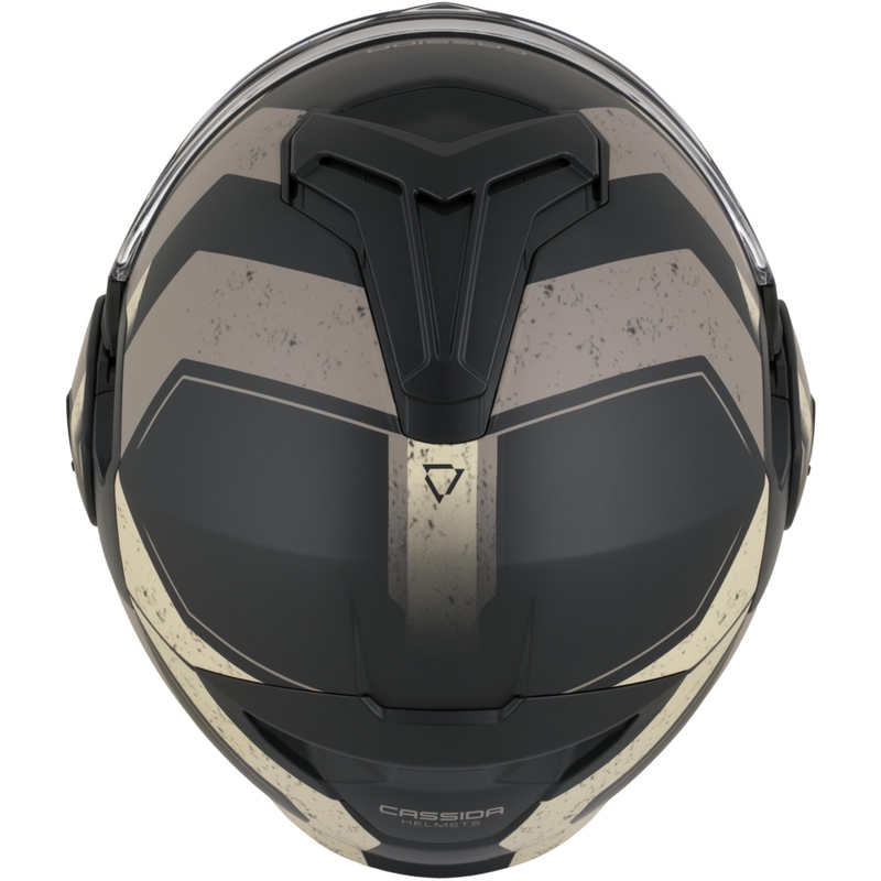 Cassida MultiFlip Korp flip-up motorcykelhjelm, mat sort-sand-khaki