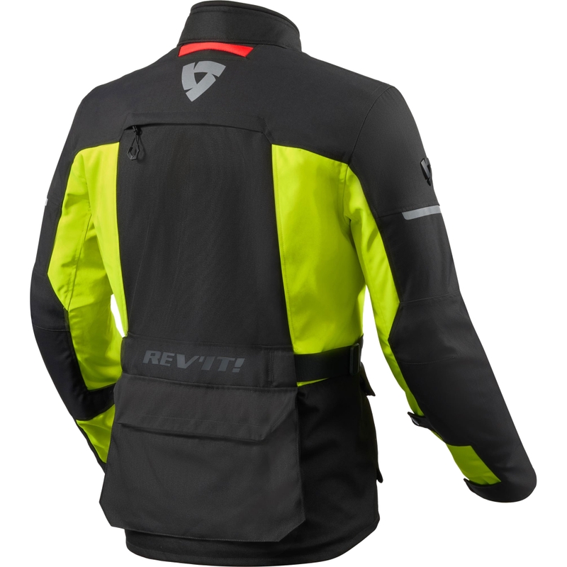 Revit Outback 5 H2O motorcykeljakke sort-fluo gul