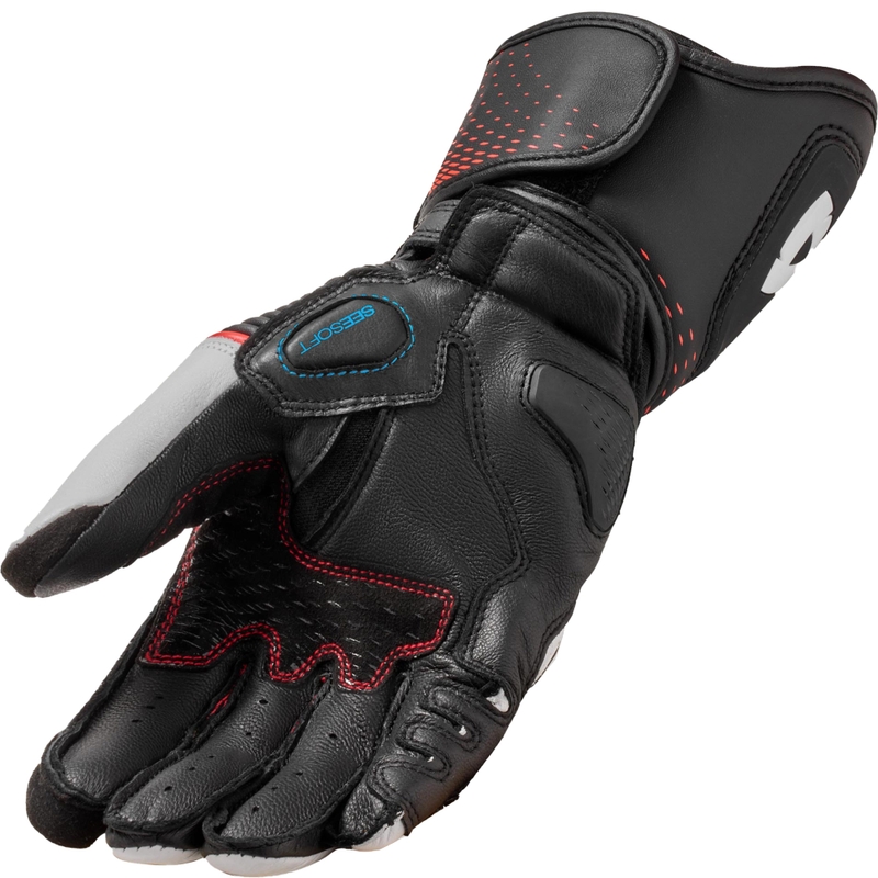 Revit Xena 4 dame motorcykelhandsker hvid-fluo rød