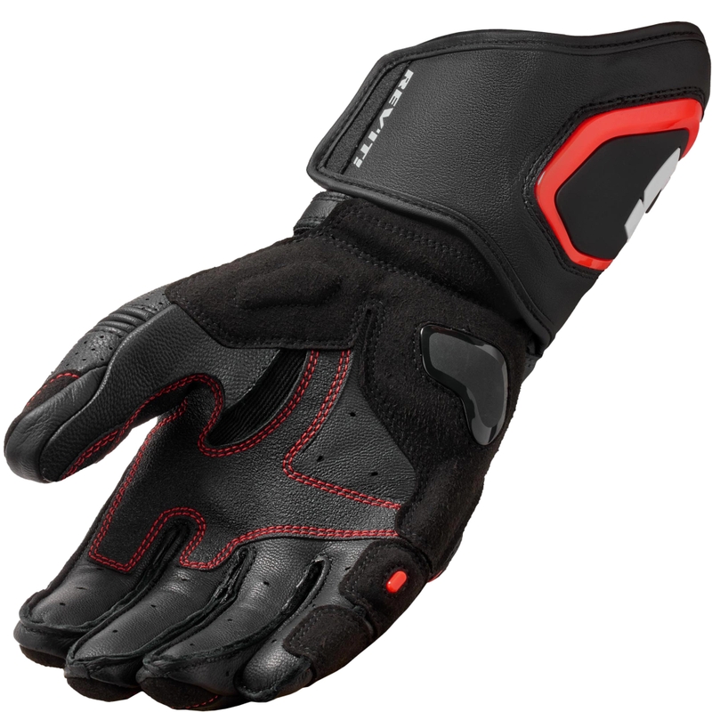 Revit Argon 3 motorcykelhandsker sort-fluo rød