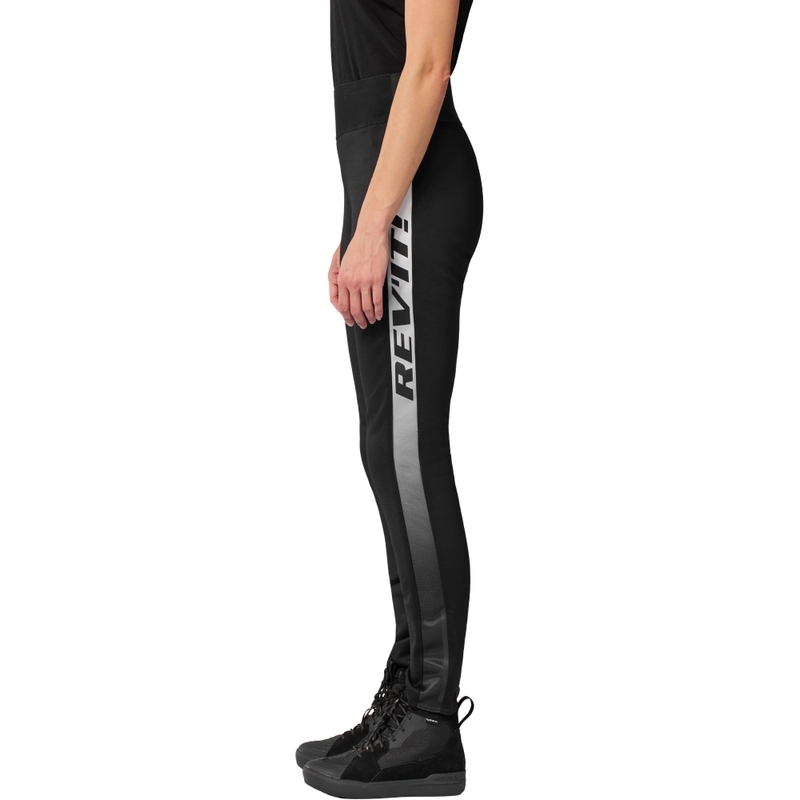 Revit Talia dame forlængede motorcykelleggings sort-hvid