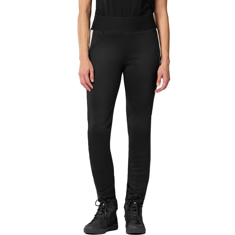 Revit Talia dame cropped motorcykelleggings sort-hvid