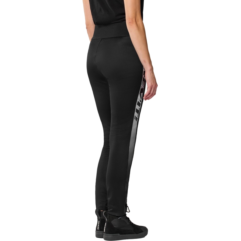 Revit Talia dame cropped motorcykelleggings sort-hvid
