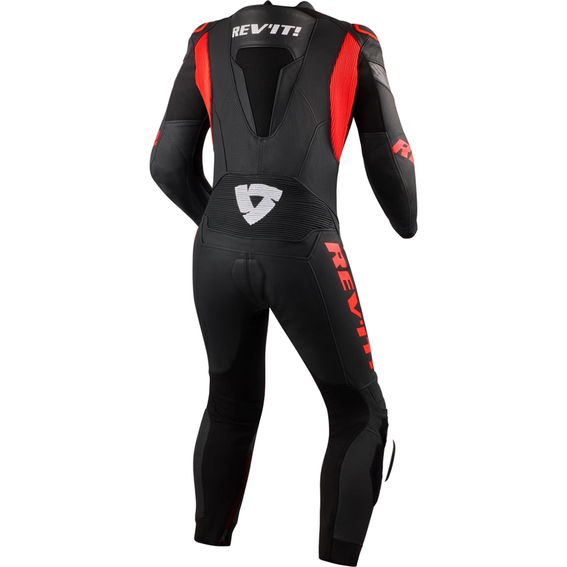 Revit Argon 3 motorcykeldragt sort-fluo rød