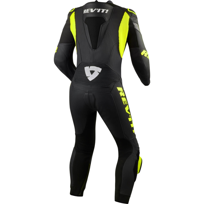 Revit Argon 3 motorcykeldragt sort-fluo gul