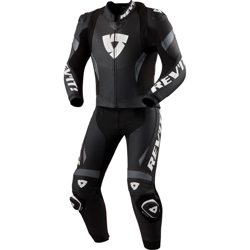 Revit Argon 3 todelt motorcykeldragt sort-hvid