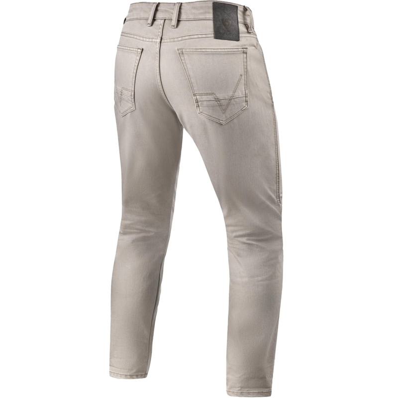 Revit Jamison Slim cropped motorcykeljeans sandfarvet