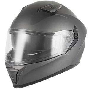 NOX N402 fullface motorcykelhjelm, mat titanium