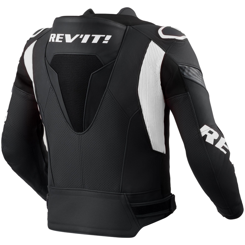 Revit Argon 3 PRO læder motorcykeljakke sort-hvid