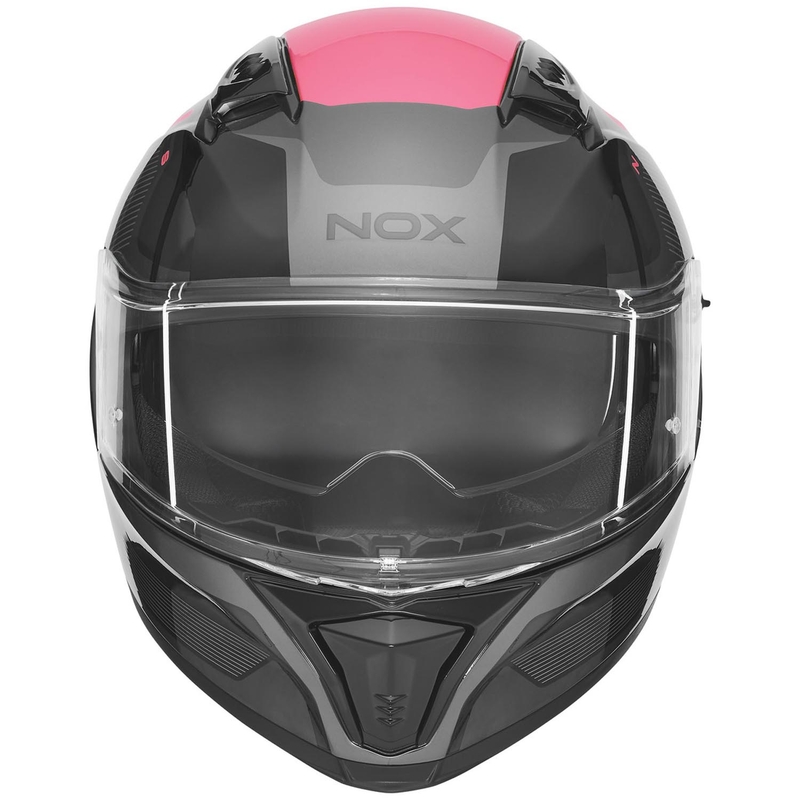 Fullface motorcykelhjelm NOX N402 Mentor sort-pink