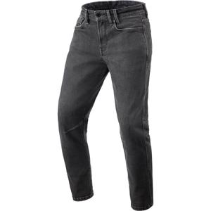 Revit Detroit 3 Tapered Motorcykel Cropped Jeans, Mørkesorte