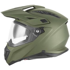 Enduro motorcykelhjelm NOX N350 khaki grøn