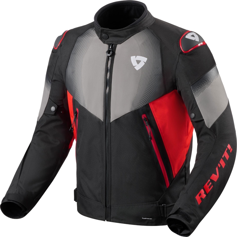 Revit Control H2O motorcykeljakke sort-rød