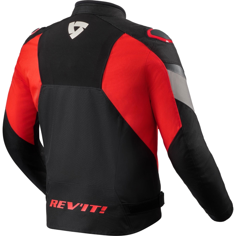 Revit Control H2O motorcykeljakke sort-rød