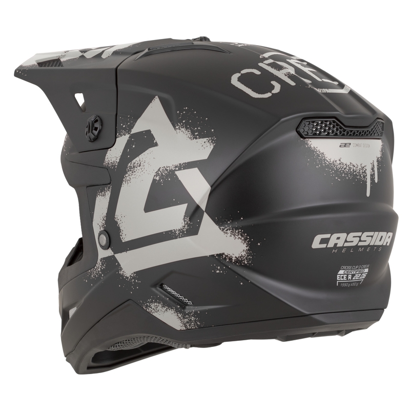 Cassida Cross Cup 2 Crew motorcykel motocross hjelm mat sort-sand