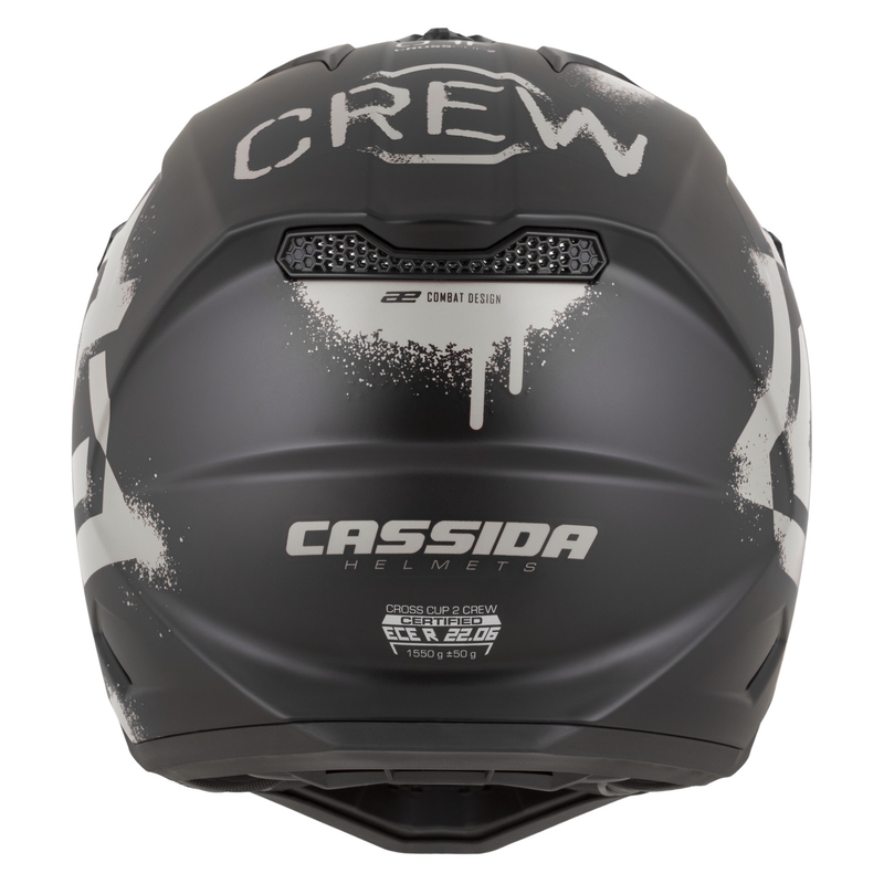 Cassida Cross Cup 2 Crew motorcykel motocross hjelm mat sort-sand