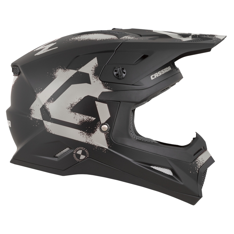 Cassida Cross Cup 2 Crew motorcykel motocross hjelm mat sort-sand