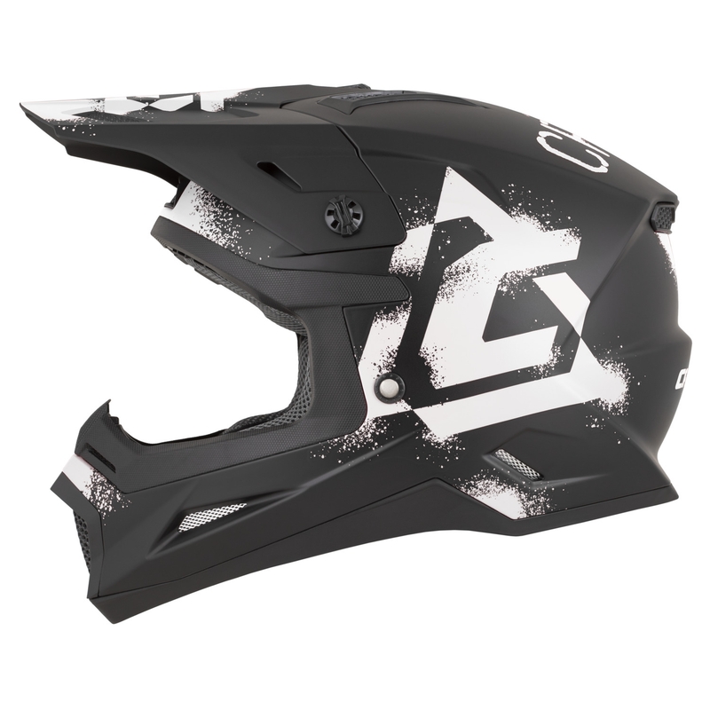 Cassida Cross Cup 2 Crew motorcykel motocross hjelm mat sort-hvid