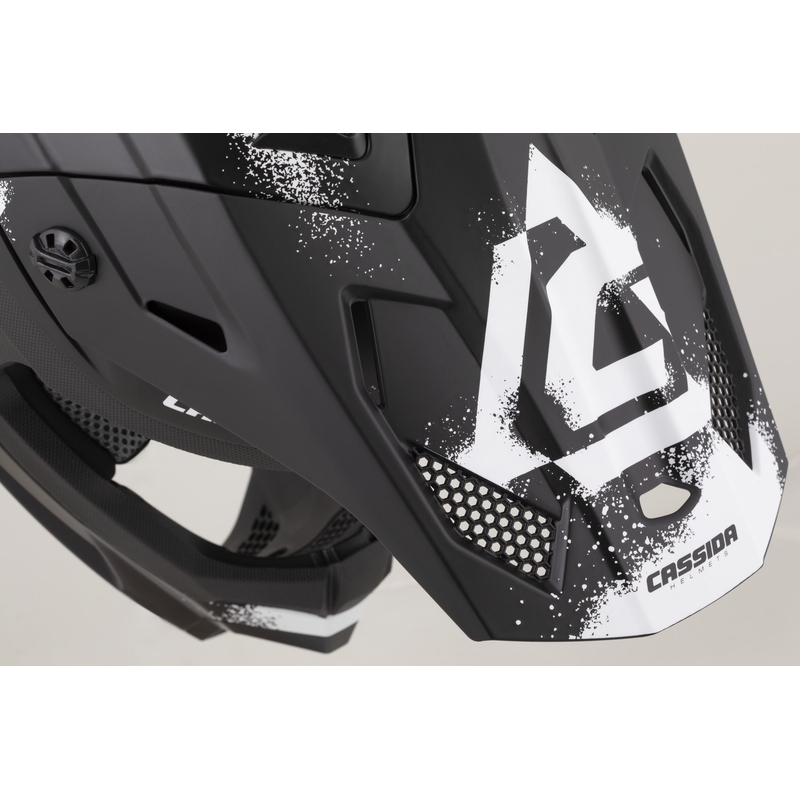 Cassida Cross Cup 2 Crew motorcykel motocross hjelm mat sort-hvid