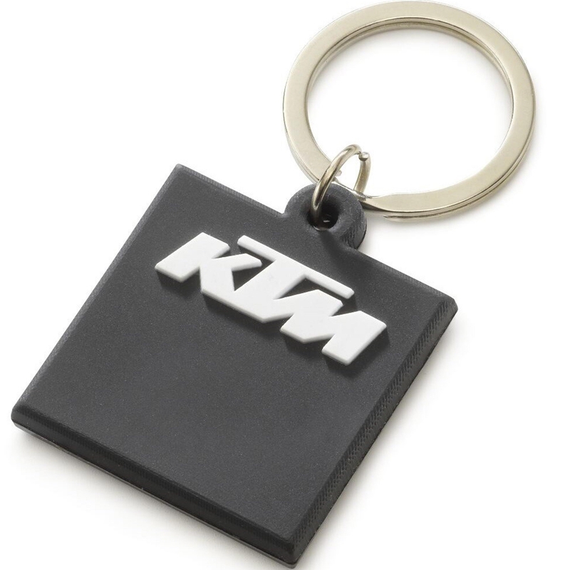 KTM Gummi Nøglering Sort