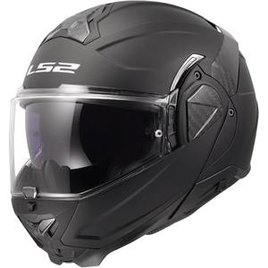 LS2 FF910 Advant II Solid Black sammenklappelig motorcykelhjelm
