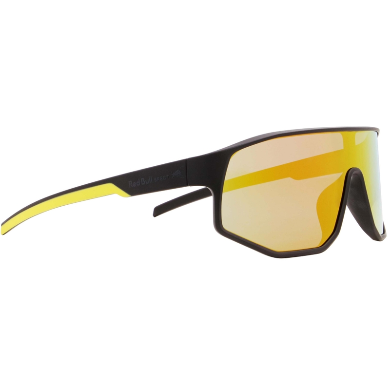 Red Bull Spect Dash solbriller sorte med blå-gule linser