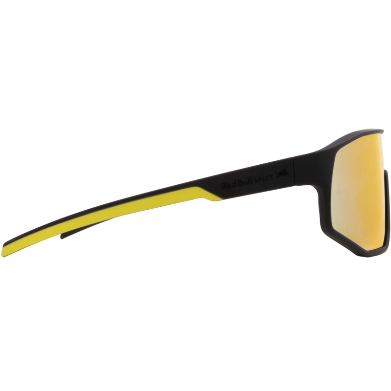 Red Bull Spect Dash solbriller sorte med blå-gule linser