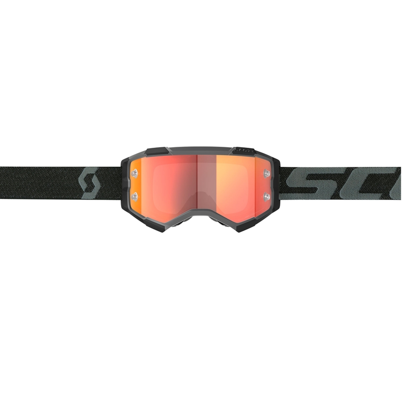 SCOTT Fury CH motocrossbriller sort-orange med spejlplexiglas