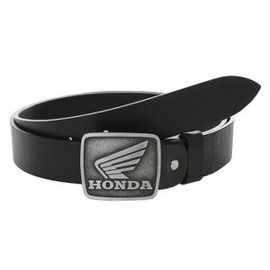 Moto-bælte i læder med Honda-spænde
