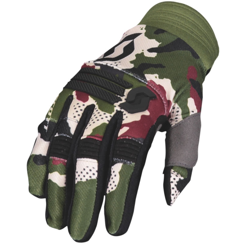 SCOTT X-PLORE motorcykelhandsker camo grøn-sand