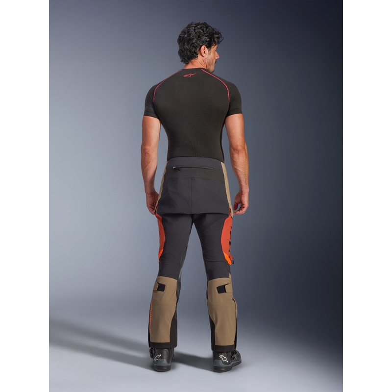 Alpinestars Halo PRO Drystar XF motorcykelbukser lysbrun-mørk orange-sort
