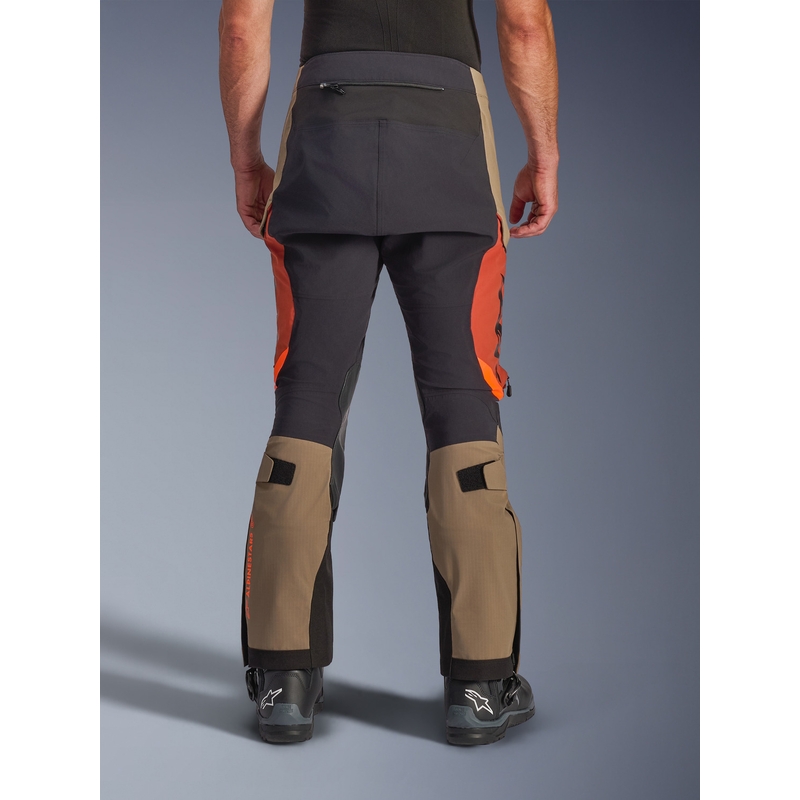 Alpinestars Halo PRO Drystar XF motorcykelbukser lysbrun-mørk orange-sort