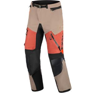 Alpinestars Halo PRO Drystar XF motorcykelbukser lysbrun-mørk orange-sort