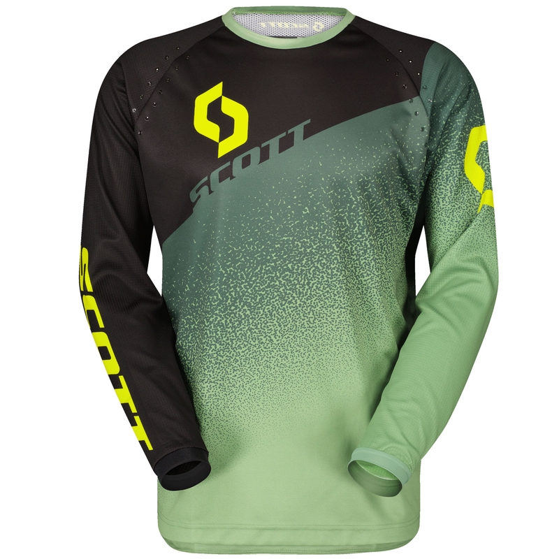 SCOTT 350 DIRT EVO motocrosstrøje sort-grøn