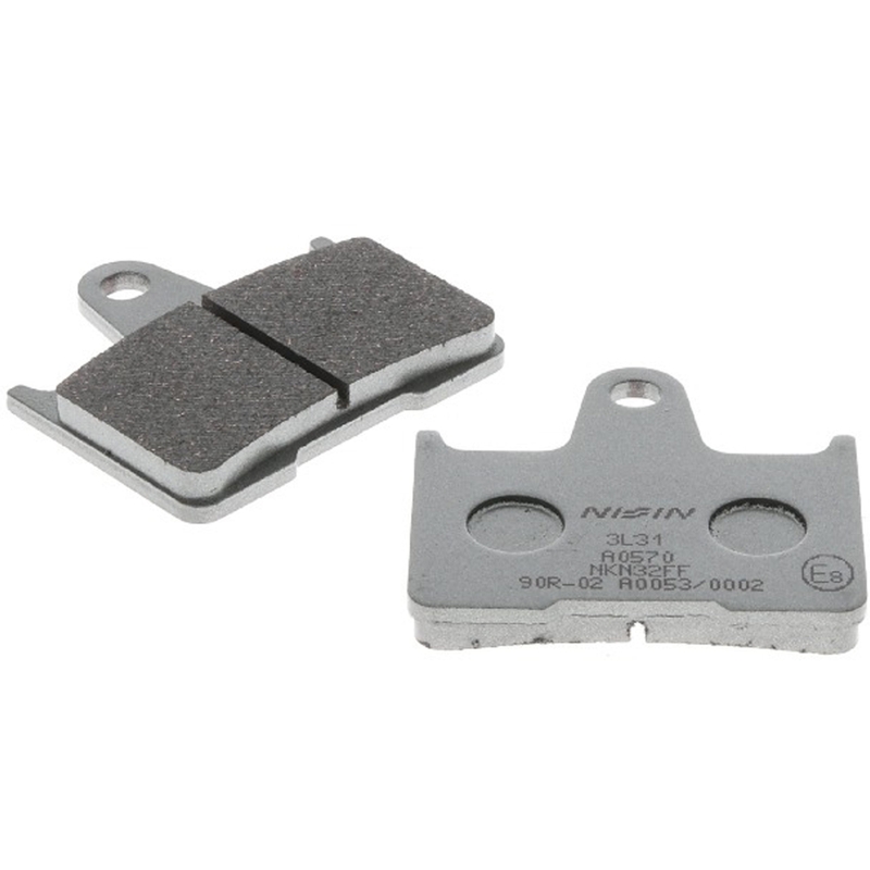 Bremseklodser NISSIN halvmetallisk gummiblanding 60x57x8,2 mm 2 stk.