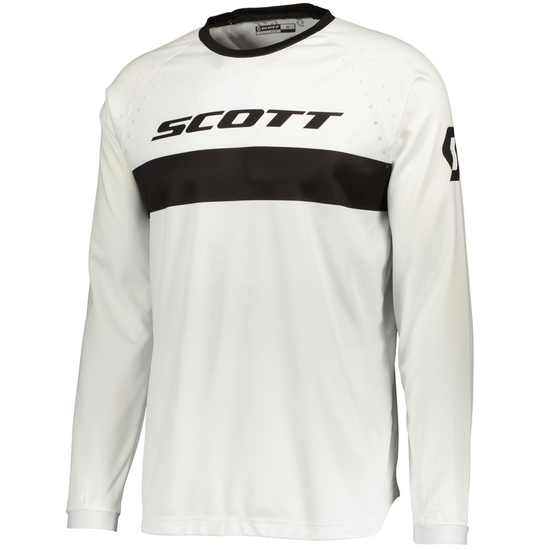 SCOTT 350 SWAP EVO motocrosstrøje sort-hvid