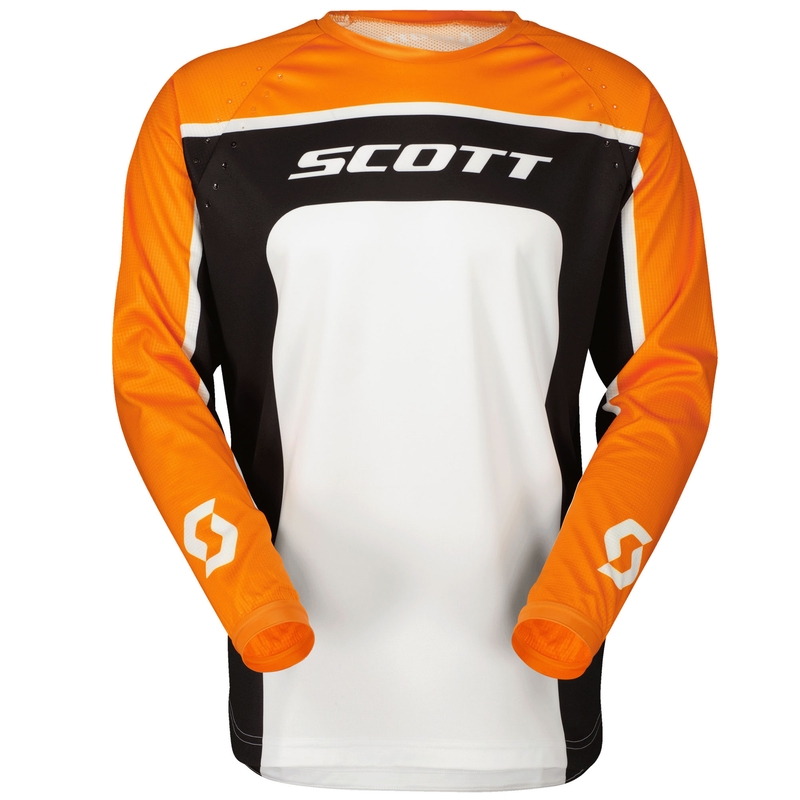 SCOTT 350 TRACK EVO motocrosstrøje sort-rød