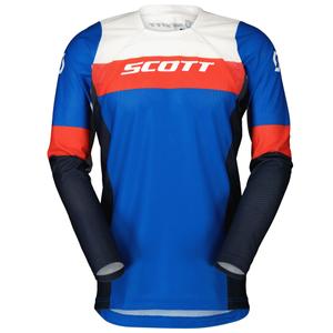Motocross trøje SCOTT 450 ANGLED LIGHT blå-rød