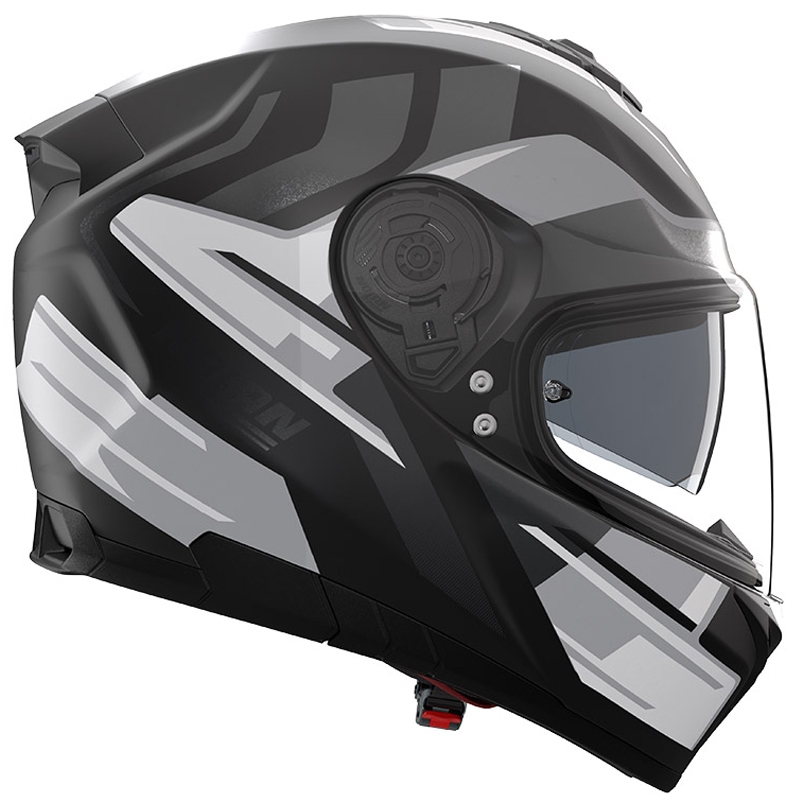 Fullface motorcykelhjelm Nolan N80-8 Trittico 359 mat sort-hvid-antracit