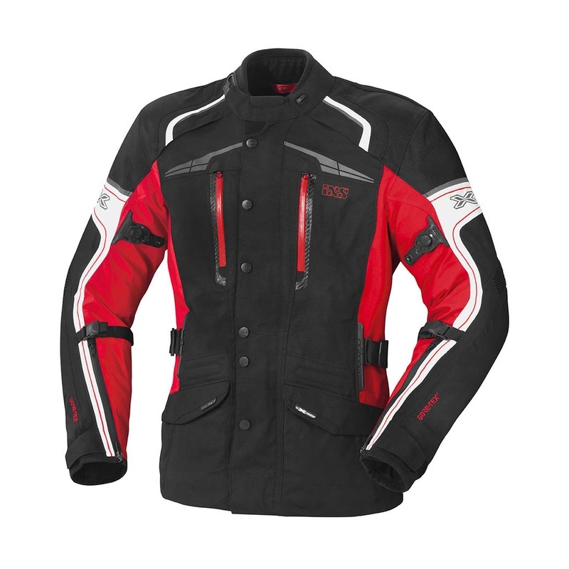 Bunda na motorku iXS Montgomery černo-bílo-červená